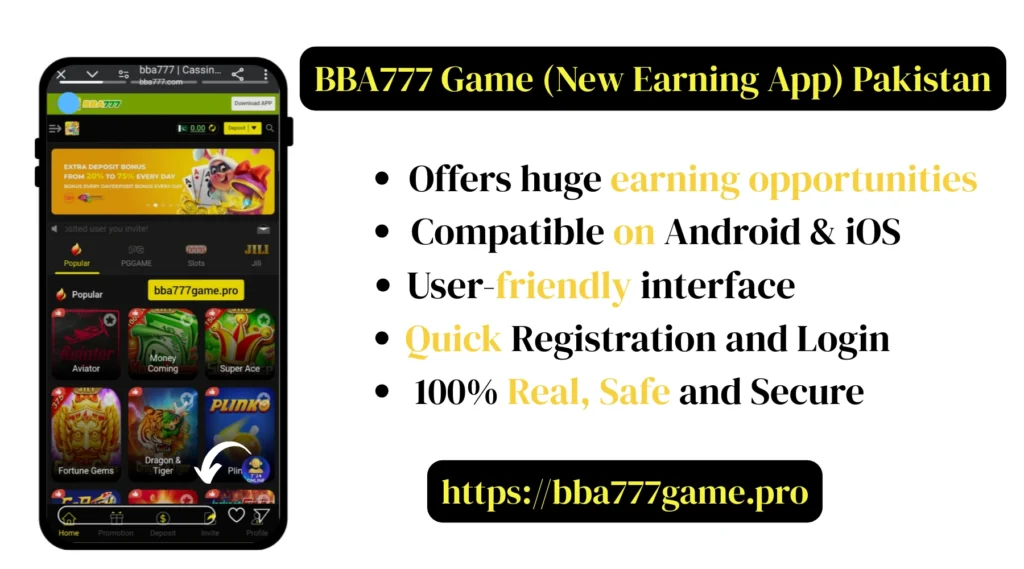 BBA777 Game interface screenshot